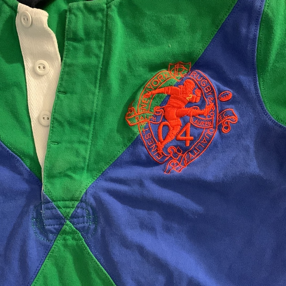 Ralph Lauren Rugby Polo Top. Gently Worn. No Signs of Wear. Sz. S.